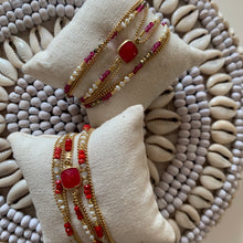 Charger l'image dans la galerie, Bracelet Shimla Agate rouge