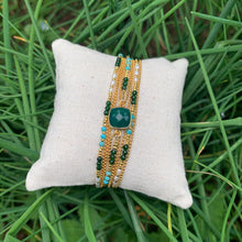 Charger l'image dans la galerie, Bracelet Shimla Agate verte