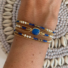Charger l'image dans la galerie, Bracelet Shimla Agate bleue