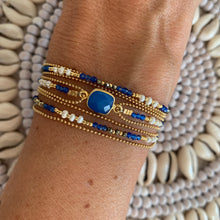 Charger l'image dans la galerie, Bracelet Shimla Agate bleue