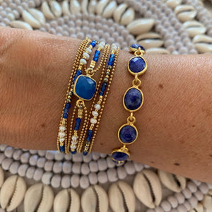 Bracelet Shimla Agate bleue